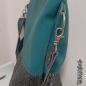 Preview: Handtasche  Schultertasche Umhängetasche Petrol