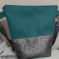 Preview: Handtasche  Schultertasche Umhängetasche Petrol