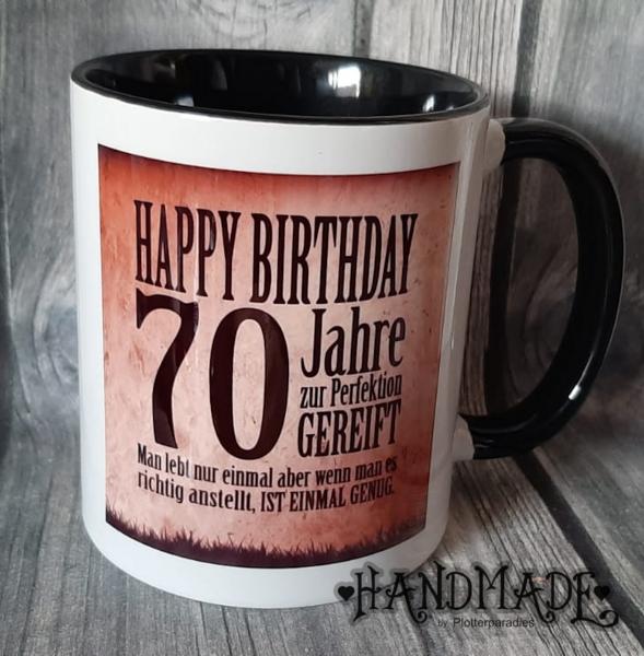 Kaffeebecher 70. er Geburtstag